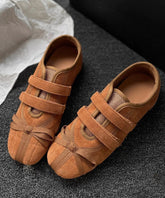 Lässige, vielseitige, weiche flache Schuhe aus grünem Wildleder